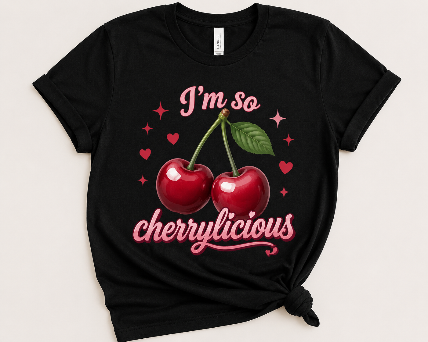 Cherry scoop t-shirt
