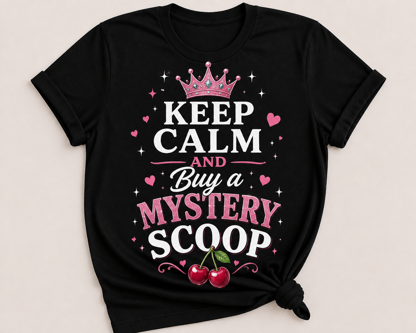Cherry scoop t-shirt