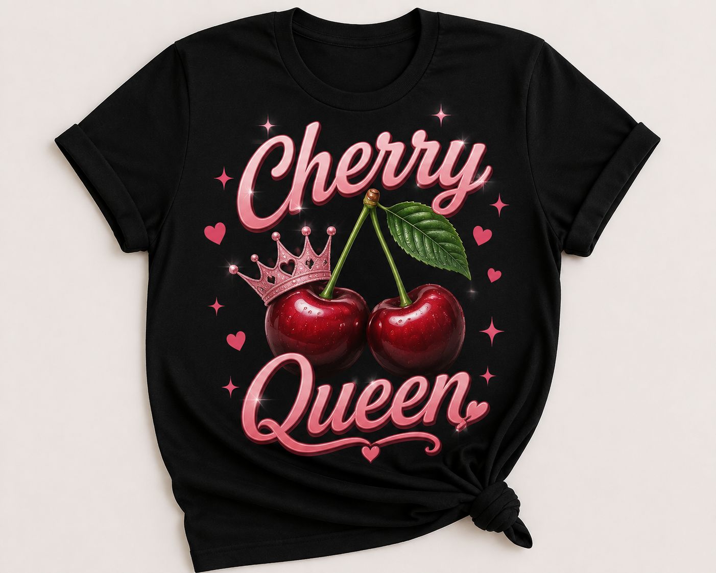 Cherry scoop t-shirt